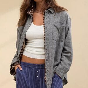 Aerie Anytime Fave Twill Shirt *Like new*